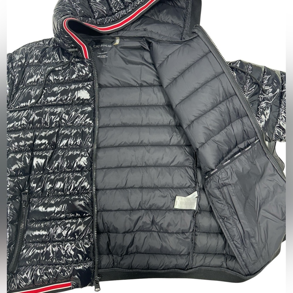 Calvin Klein Men's Hooded Super Shine Puffer Jacket - Picture 5 of 12